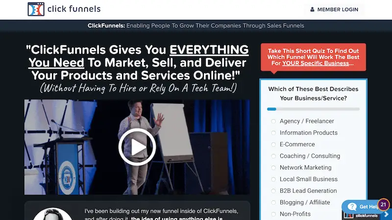ClickFunnels Sales Funnel Example 01